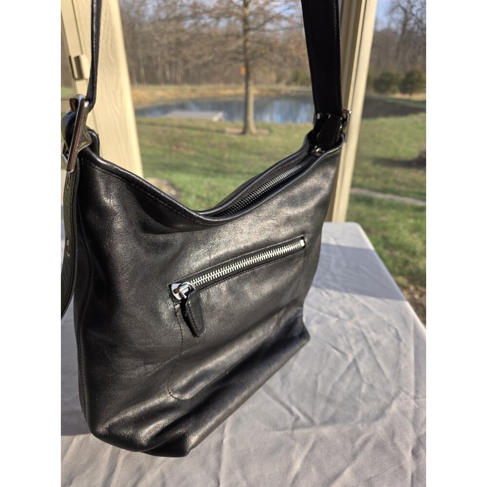 Coach Legacy Shoulder Bag Black Leather Authentic Purse AS IS Hobo Bag Satchel - Picture 5 of 16